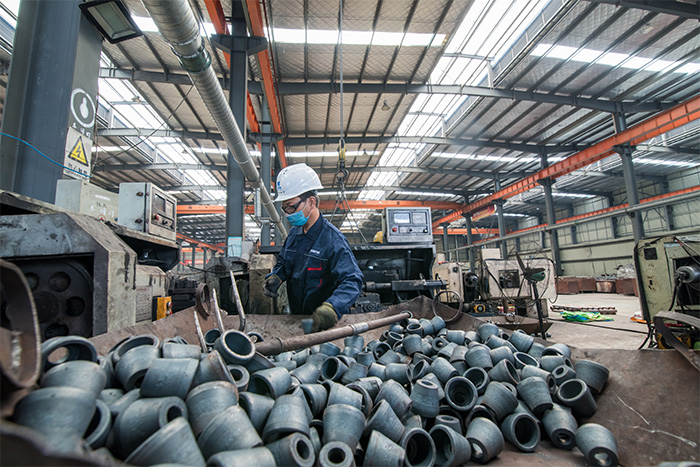 忻州网架配件-锥头加工车间